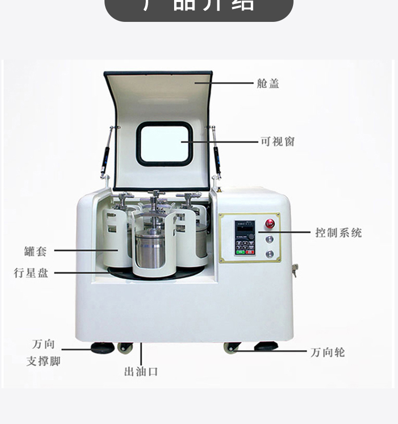 米淇立式行星球磨机产品介绍